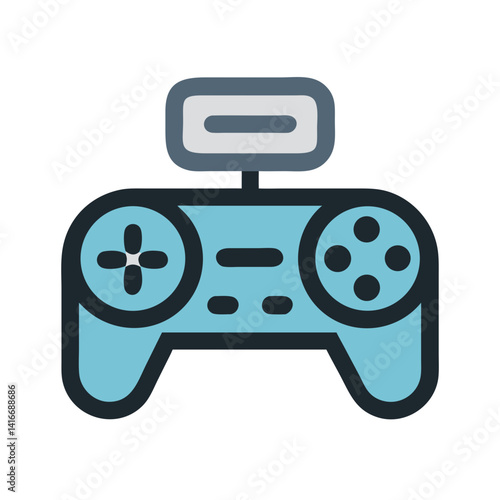 Game Controller Icon Representing Video Game Console and Gaming Experience