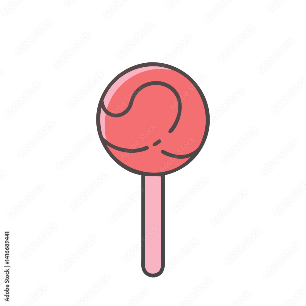 Lollipop Icon Representing Sweet Candy Treat and Fun Dessert Snack Lollipop Icon Representing Sweet Candy Treat and Fun Dessert Snack