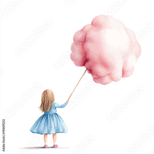 Girl and Cotton Candy: a yo...