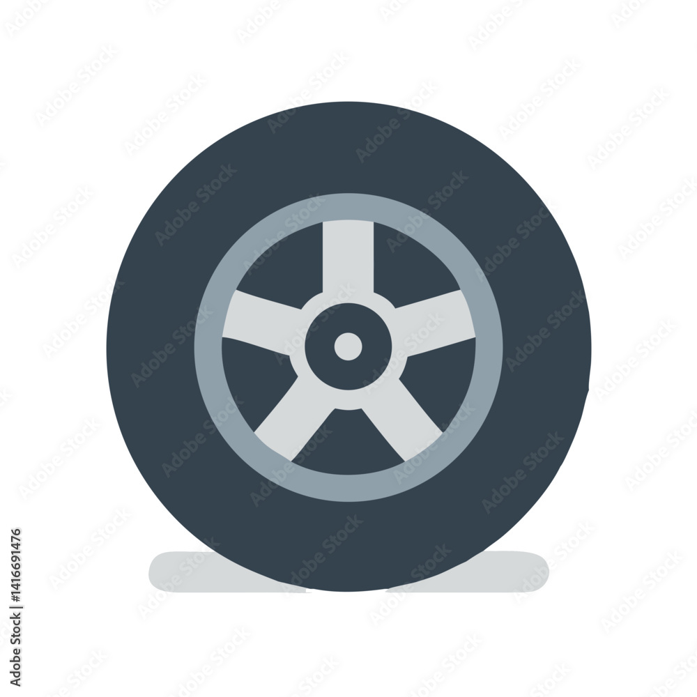 Fototapeta premium Spanner Tool Icon Representing Mechanical Adjustment and Repair