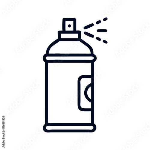 Spray Can Icon Representing Artistic Graffiti and Urban Street Art