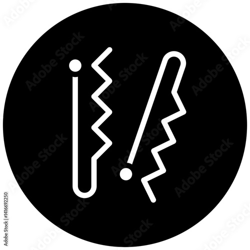 Hair Pin Icon Style