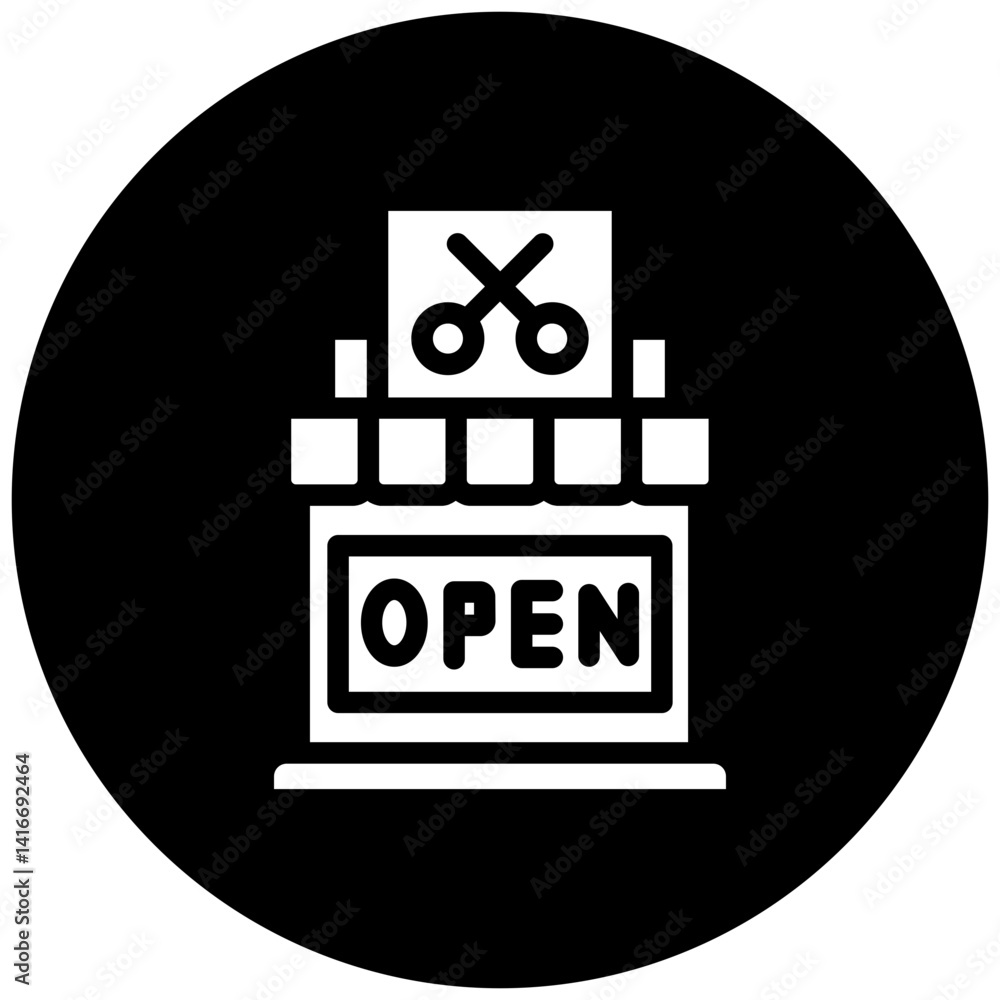 Open Shop Icon Style Open Shop Icon Style
