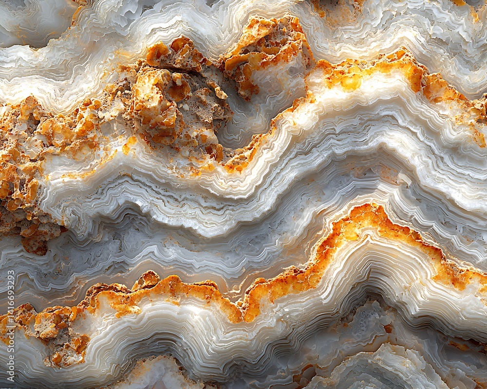 Obraz premium Grey White Orange Stone Texture Background