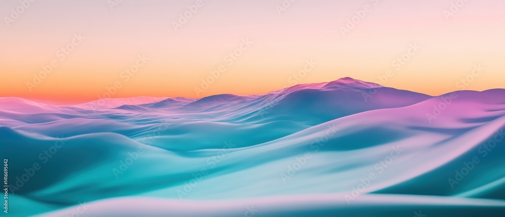 Landscape of serene rolling hills at sunset with vibrant colors, peaceful nature scene, tranquil outdoor setting, picturesque mountain view, scenic travel destination. Landscape of serene rolling hills at sunset with vibrant colors, peaceful nature scene, tranquil outdoor setting, picturesque mountain view, scenic travel destination.