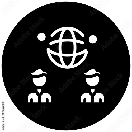 Global Network Icon Style