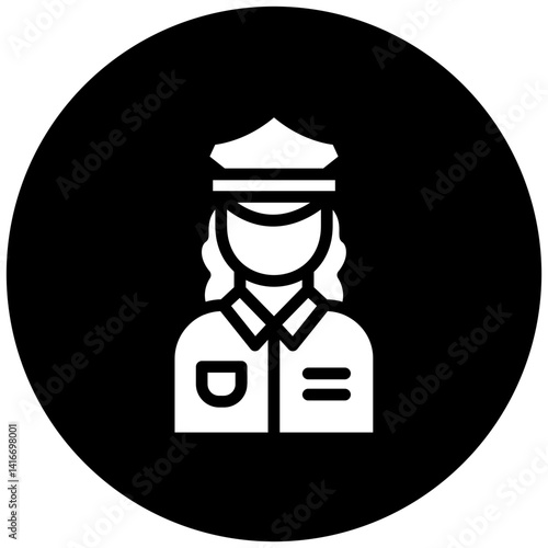 Lady Police Icon Style
