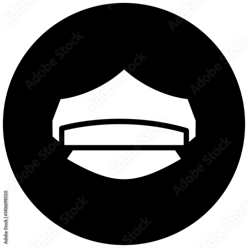 Police Hat Icon Style
