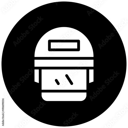 Police Helmet Icon Style
