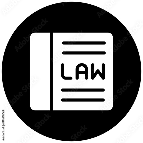Law Book Icon Style