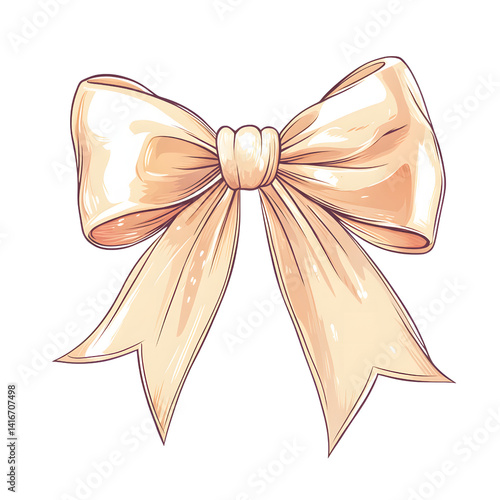 shiny silk ribbon bow kawaii