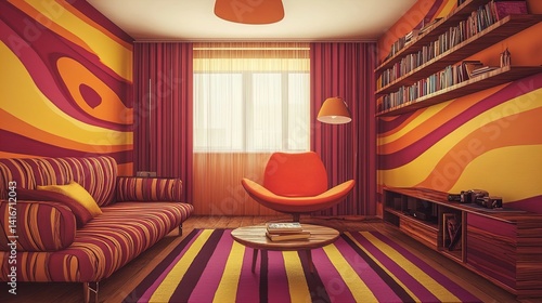 transform your studio apartment: stylish partition bookshelf, multifunctional furniture & vibrant colors for an inviting sports-inspired poster decor!