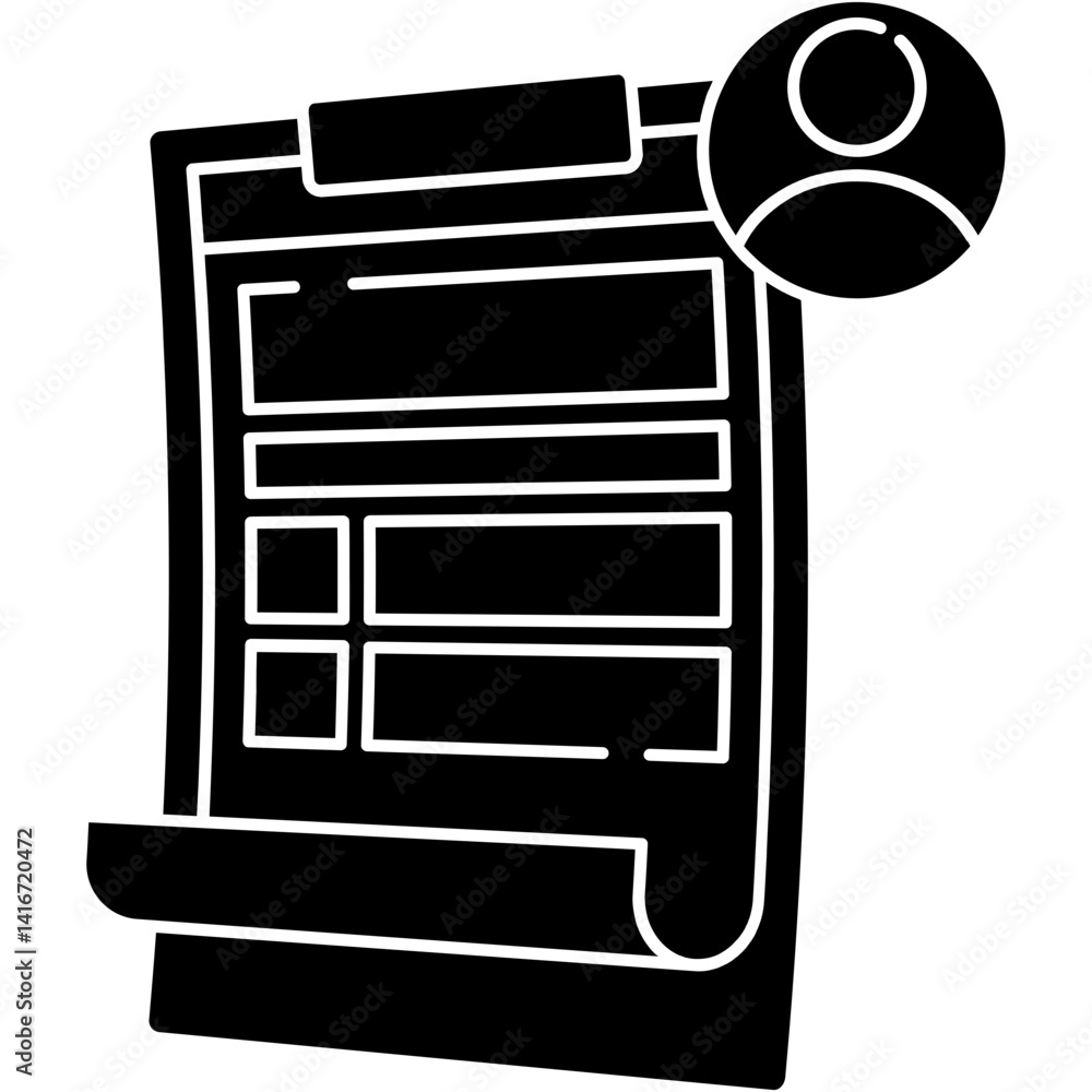 Obraz premium Applicant Icon