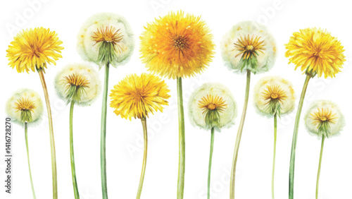 The most beautiful flower is extinct Clipart Watercolor 