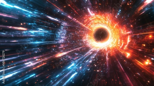 Abstract Cosmic Wormhole with Vibrant Energy Streams