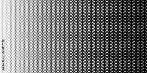 Triangles Halftone Pattern Vector Abstract Geometric Technology Background. Triangular Half Tone Texture