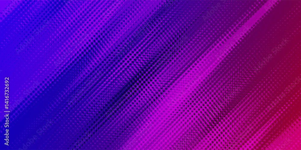 Fototapeta premium Abstract Halftone Pattern in Purple and Pink Gradient Design