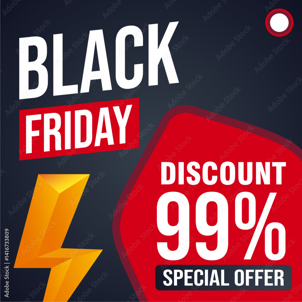 Fototapeta premium 99% Discount Banner - Almost Free Super Sale