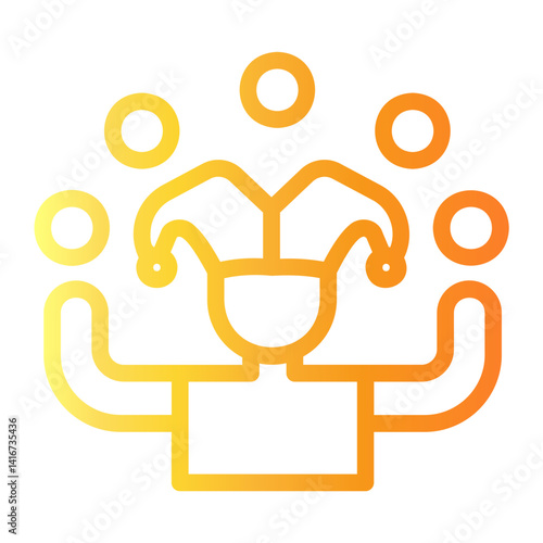 plates Line Gradient Icon