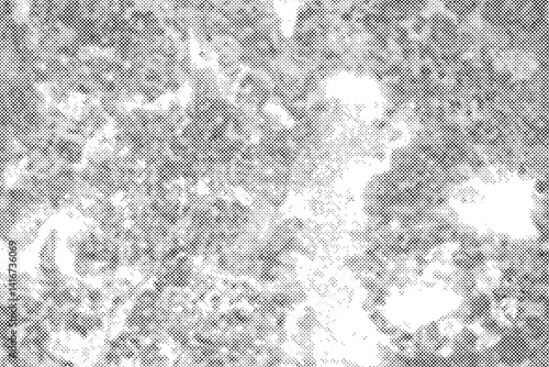 Abstract grunge halftone black dost texture background