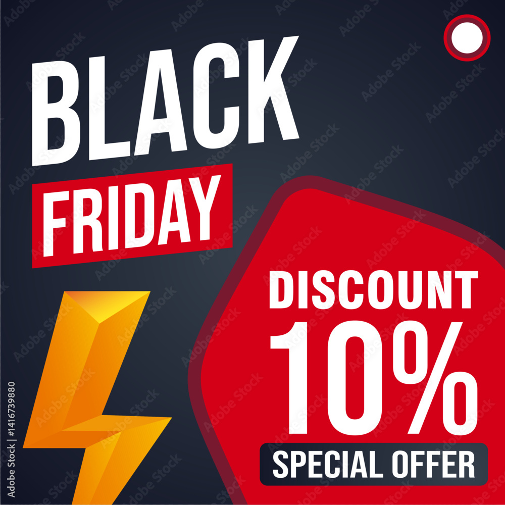 Fototapeta premium 10% Discount Offer Banner - Special Promo Deal