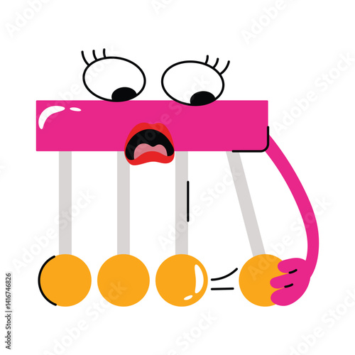 Pendulum vector Sticker. Eps 10 file