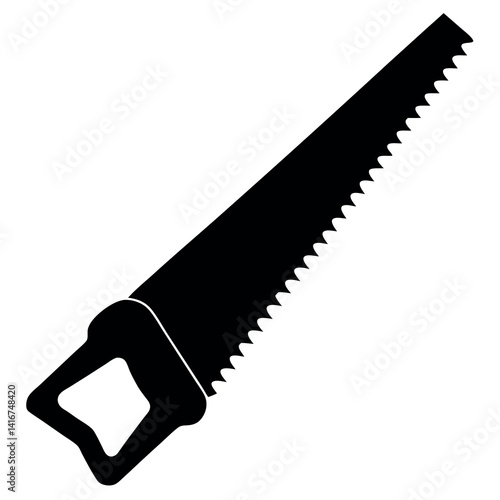 Handsaw-vector-on-white-background 