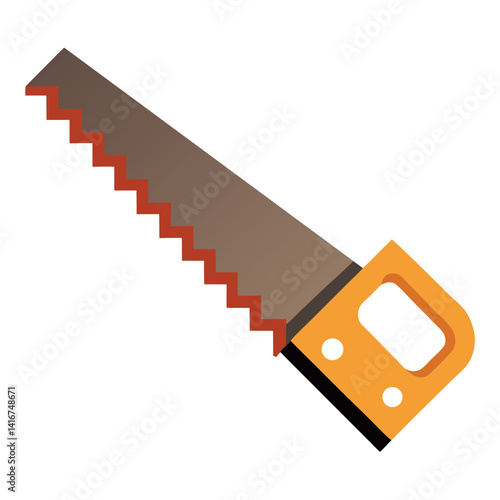 Handsaw-vector-on-white-background 
