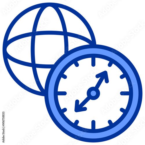 World Time Zones Icon