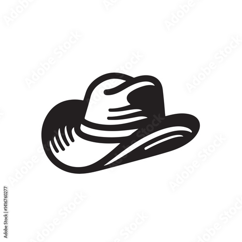 Vector illustration of a classic cowboy hat design