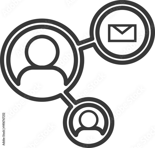 Communication Network Vector Icon Stock Illustration
