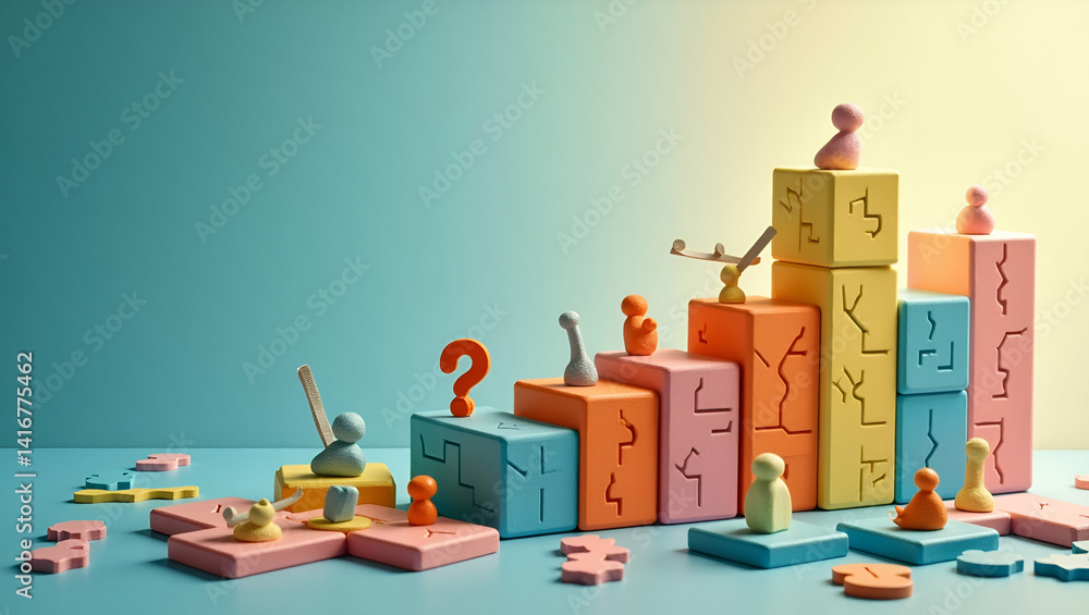 Inspiring creative puzzle solving hobby activities with visually engaging brain teasers designed to stimulate analytical reasoning and intricate problem challenges in Photo Stock Concept and empty Inspiring creative puzzle solving hobby activities with visually engaging brain teasers designed to stimulate analytical reasoning and intricate problem challenges in Photo Stock Concept and empty