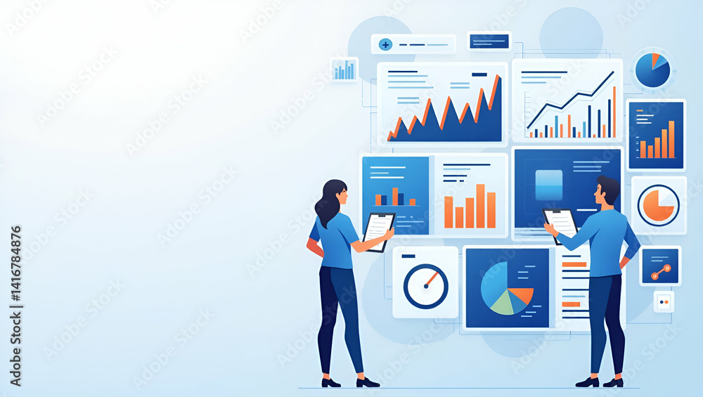 Dynamic Data Analytics Dashboard Design: Cohesive Layout & Interactive Elements for Corporate Visuals with Refined Imagery and Empty Space Dynamic Data Analytics Dashboard Design: Cohesive Layout & Interactive Elements for Corporate Visuals with Refined Imagery and Empty Space