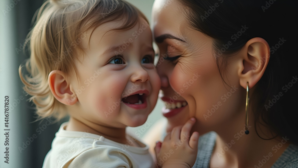 Capture a powerful scene of an emotional moment mom as she wipes away tears of joy during an intimate interaction with her child epitomizing genuine love and resilient maternal spirit in soft focus in Capture a powerful scene of an emotional moment mom as she wipes away tears of joy during an intimate interaction with her child epitomizing genuine love and resilient maternal spirit in soft focus in