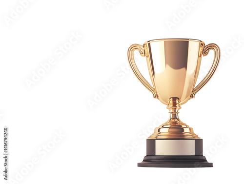 Wallpaper Mural Gold trophy on black background Torontodigital.ca