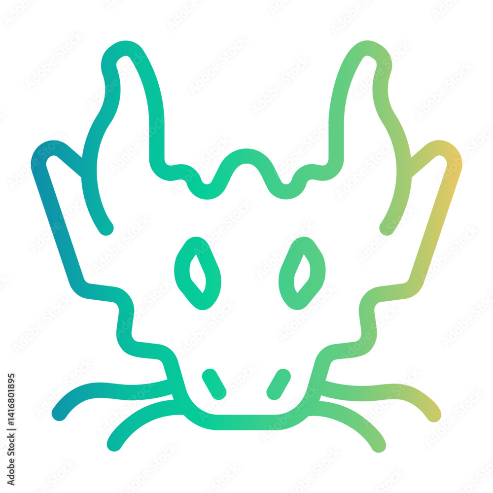 Fototapeta premium festival Line Gradient Icon