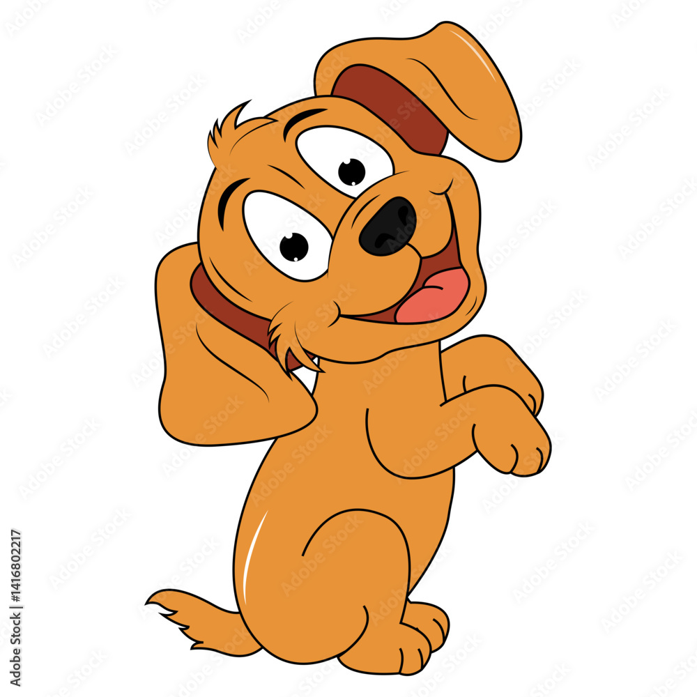 Obraz premium Cute Dog Animal Cartoon