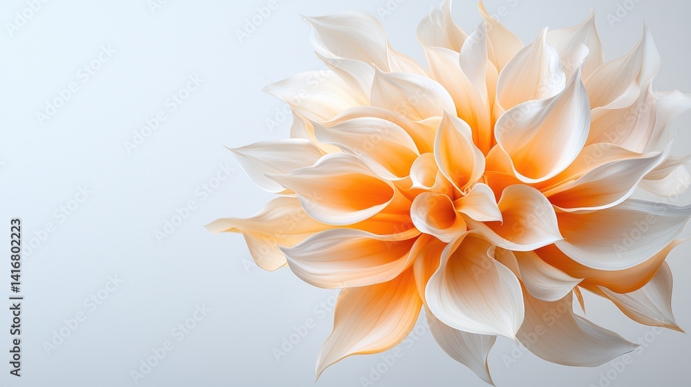 Dreamlike peach and white flower soft focus photography for calming designs Dreamlike peach and white flower soft focus photography for calming designs