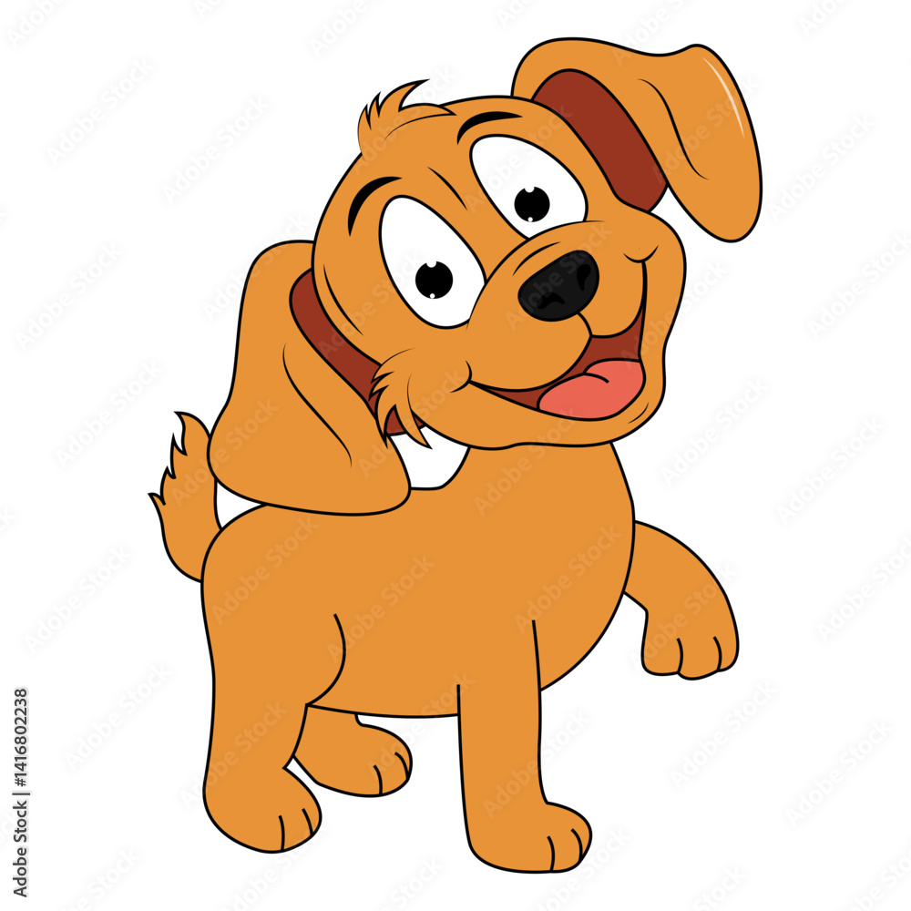 Obraz premium Cute Dog Animal Cartoon