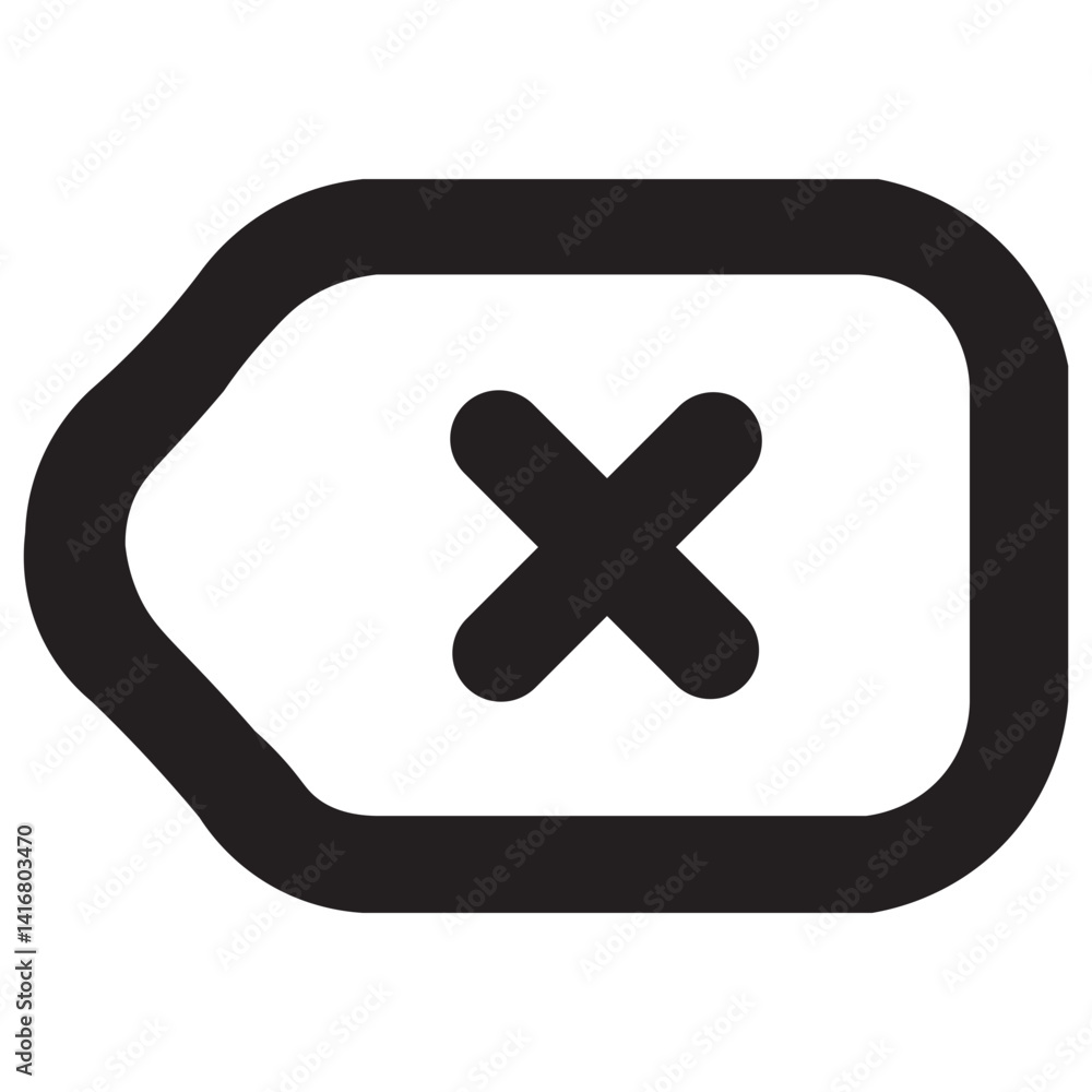Obraz premium Single Icon Of Eraser Undo Illustrations