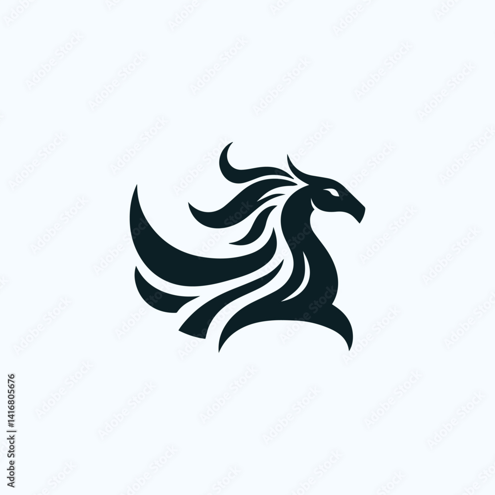 Obraz premium Pegasus symbol logo
