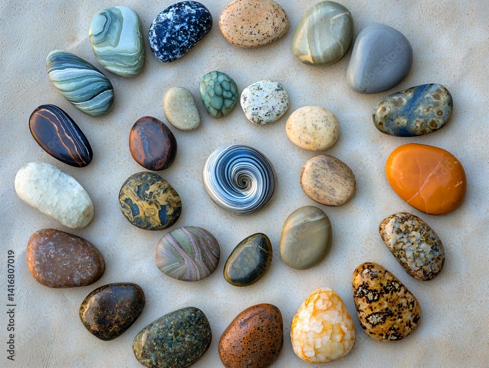 Spiral Stone Arrangement Spiral Stone Arrangement