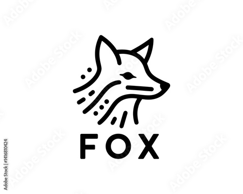 Clean Black Fox Logo	
