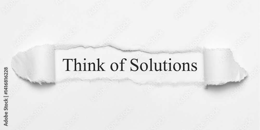 Fototapeta premium Think of Solutions 