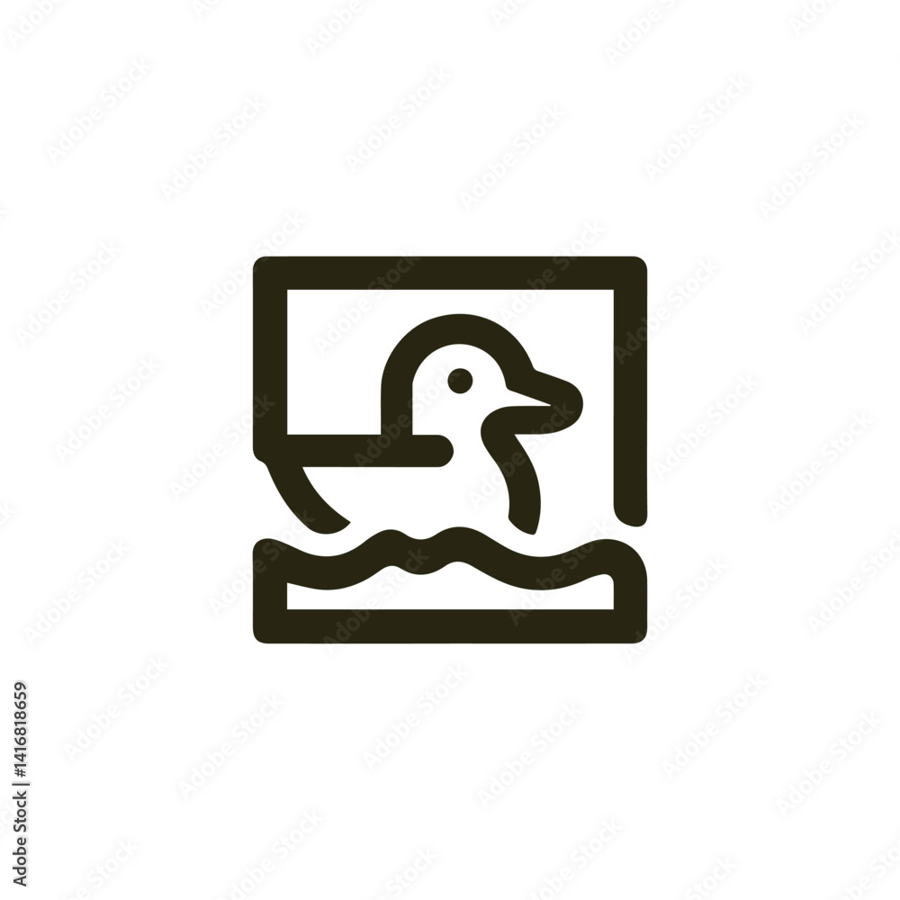 Square duck logo Square duck logo