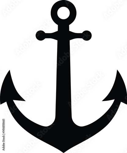 anchor on white background