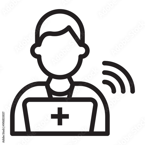 remote Line Icon