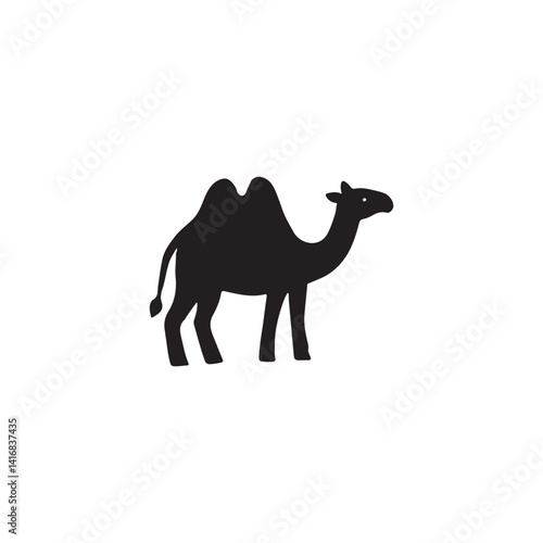 camel on a white background