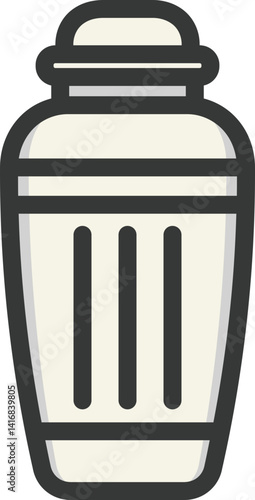 Cocktail Shaker Filled Line Icon