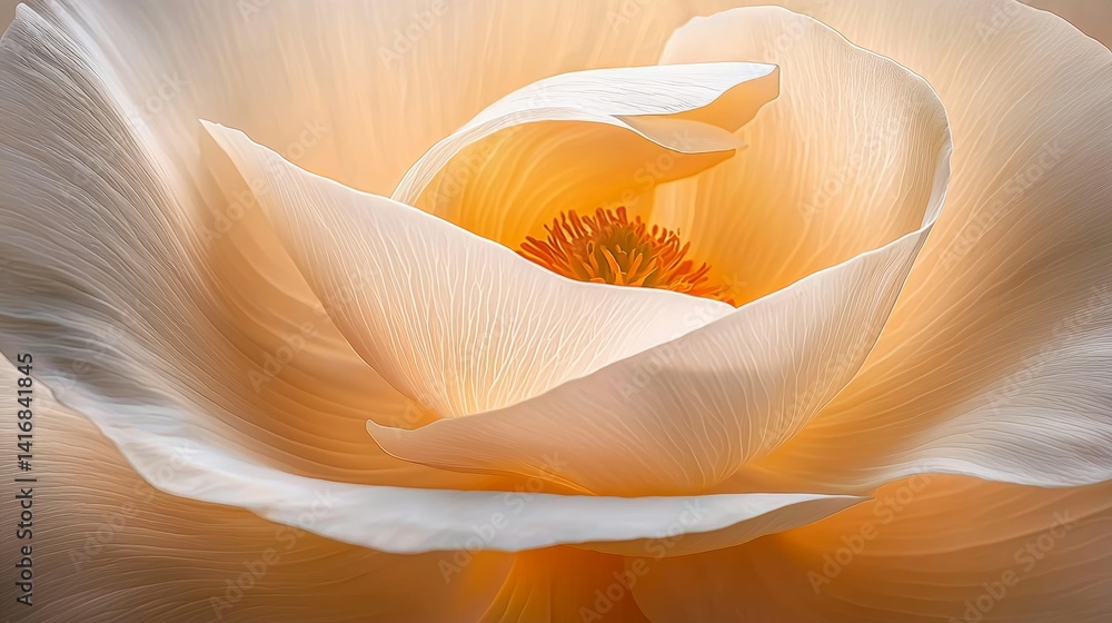 Soft Creamy Flower Petals with Delicate Textures and Natural Beauty Soft Creamy Flower Petals with Delicate Textures and Natural Beauty